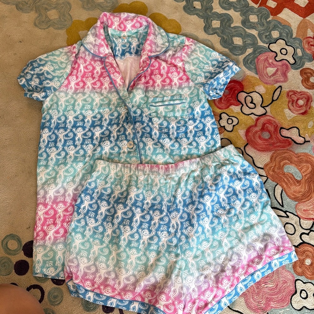 member exclusive roller, rabbit, monkey PJs size small